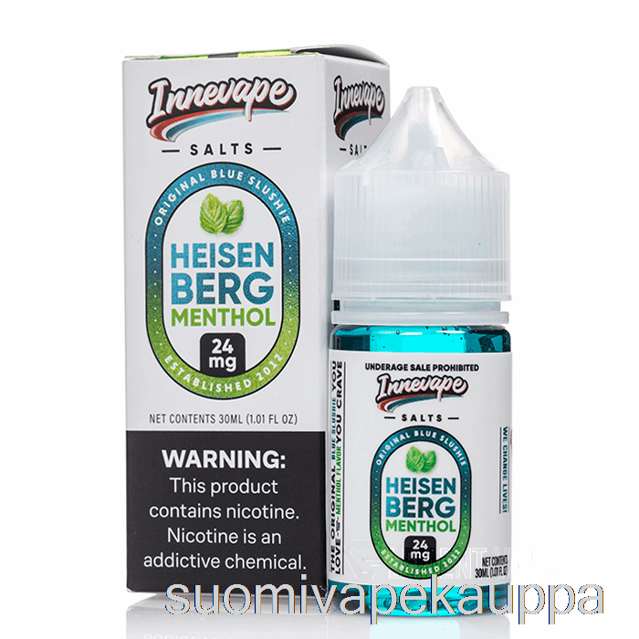 Vape Box Heisenberg Mentolisuolat - Innevape E-nesteet - 30ml 24mg